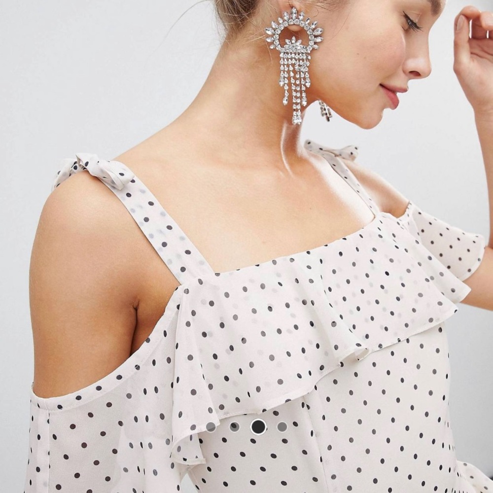 Off the Shoulder Midi Dress ASOS - Picture 2 of 7